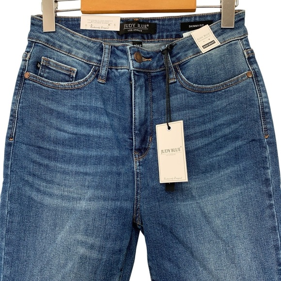 Judy Blue Jeans Womens 5/27 Fairbanks High Rise Tummy Control Top Skinny Fit - Picture 3 of 7